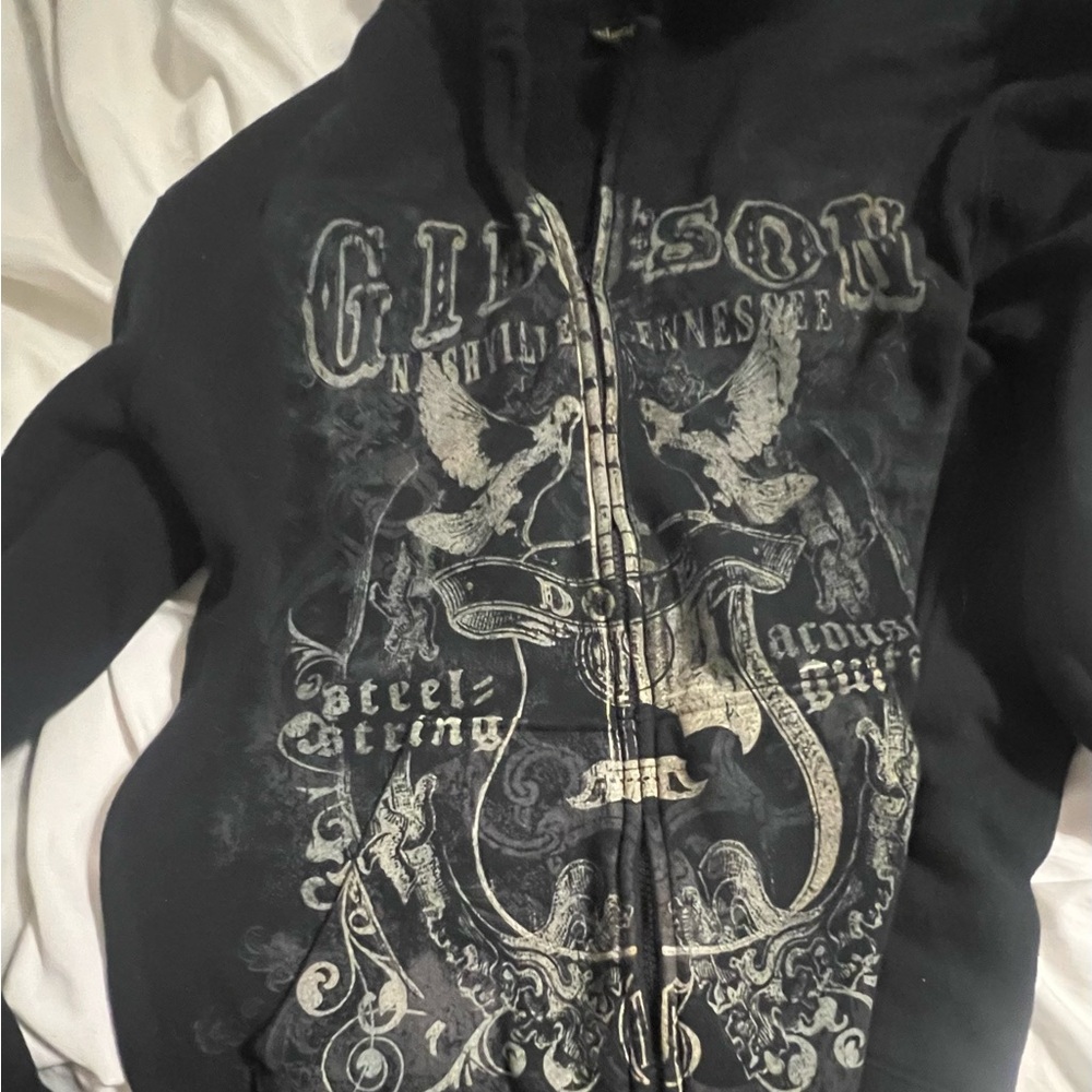Gibson Black Graphic Lightweight Jacket